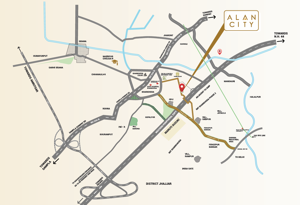 Project Location of Alan City